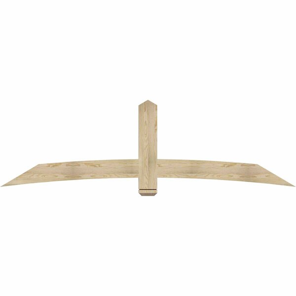 Ekena Millwork Bellingham Rough Sawn Timber Gable Bracket, Douglas Fir, 96"W x 28"H x 2"D x 6"F, 7/12 Pitch GBW096X28X0206BEL00RDF - main